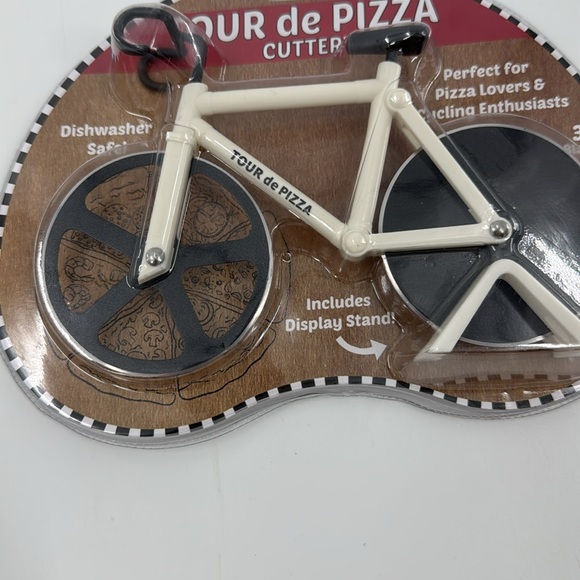 SOHO KITCHEN Tour de Pizza Cutter White Bike NEW - Picture 4 of 12
